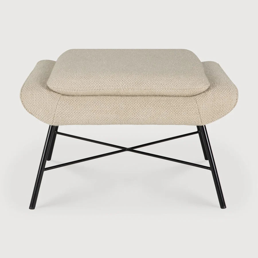 Viburn Shop | Barrow Footstool, Off White Fabric
