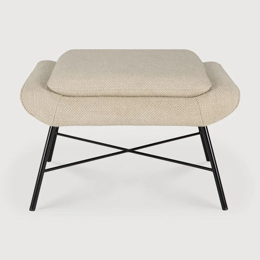 Viburn Shop | Barrow Footstool, Off White Fabric